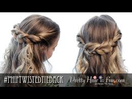 For more info check out our site. Half Up Hairstyles Twisted Tieback Pretty Hair Is Fun Youtube