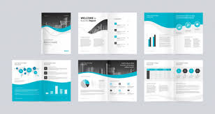 Layout Design With Cover Page For Company Profile Annual