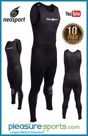 Details About 3mm Mens Neosport Long John Wetsuit Diving Multi Sport