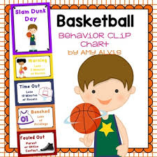 Behavior Clip Chart Behavior Management Basketball 3