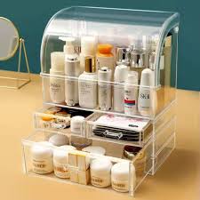 large acrylic cosmetic storage box with