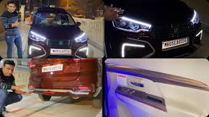 2021 maruti ertiga has proved to be a perfect offering for the indian family, providing enough comfort and better performance. Latest Ertiga Modified With Phantom Drl S Wooden Styling Kit 9820803155 Youtube