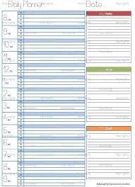 Daily Day Planner Organizer Printable Pdf Day