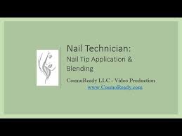 state board nail tip application and