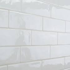 Why are subway backsplash tiles the ideal choice for a space that leans towards modernity? Boutique Ceramic Hand Crafted White 3 In X 8 In Glazed Ceramic Brick Subway Wall Tile Lowes Com Subway Tile White Subway Tiles Handmade Subway Tile