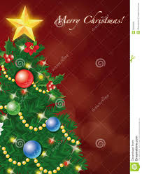 Christmas Tree Card Stock Vector Illustration Of Calendar