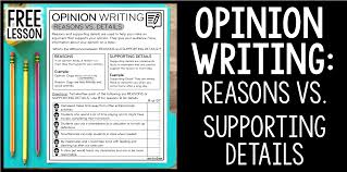 opinion writing reasons vs supporting
