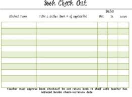 Free Check Out Chart And Binder Cover