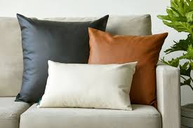 vegan leather pillow cover best