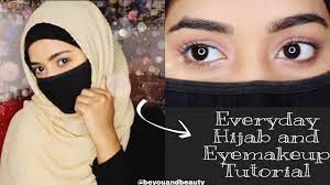 everyday eye makeup and quick hijab