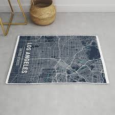 city map los angeles rug by art with a