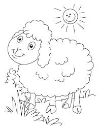 Download picture of a sheep to color | free coloring (com. Printable Sheep Coloring Pages Free Coloring Sheets