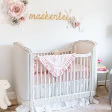 pink crib bedding mackenlee faire