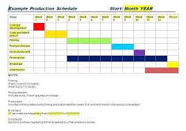 Production Tv Schedule Template Show 8 Post Advertising
