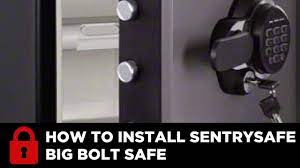 install a sentrysafe big bolt safe