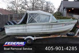 boat removal disposal federal junk