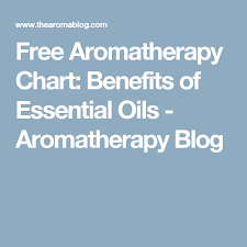 Free Aromatherapy Chart Benefits Of Essential Oils
