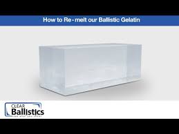 how to remelt clear ballistics gel