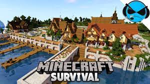 Welcome to my minecraft medieval docks village lets build series!!! Epic Docks And Planning The Medieval Village Minecraft 1 14 Vanilla Survival Youtube