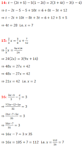 Rs Aggarwal Class 7 Chapter 7 Exercise