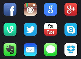 No templates, original designs, quality guaranteed. Free 12 New Ios 7 Style Social Media App Icons Titanui Web Design Freebies App Icon Ios 7