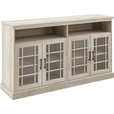 58 Classic Glass Door Tv Console With