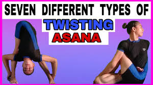 diffe types of twisting asana