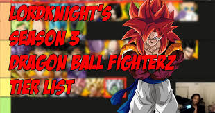 The game dragon ball z: Lordknight S Complete Season 3 Tier List For Dragon Ball Fighterz