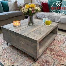 Reclaimed Square Coffee Table With