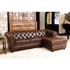 grain leather chaise sectional