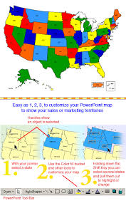 1 Usa Powerpoint Map With 50 Editable States And 2 Letter State