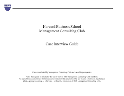 Hbs case study guide