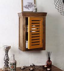 Mango Wood Bathroom Cabinet In Teak