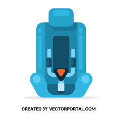Baby Car Seat Graphics Royalty Free