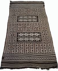 antique nomadic goat wool kilim rug