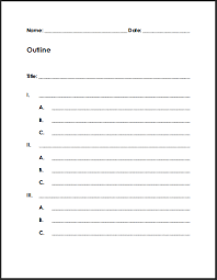 Free Blank Printable Outline For Students Student Handouts
