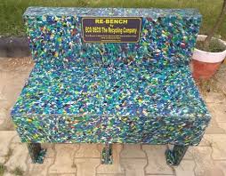 Modern Recycled Plastic Garden Bench 2