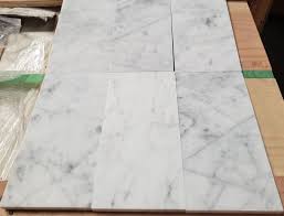 white carrara 4x8 polished marble tile