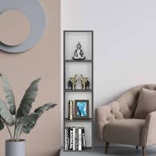 We also offer display cases where you can choose from dozens of colors. Furnifry Wall Mount Wooden Book Shelf 4 Tier Rack For Home Decor Wall Display Case With