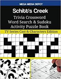 Schitts Creek Trivia Crossword Word Search Sudoku