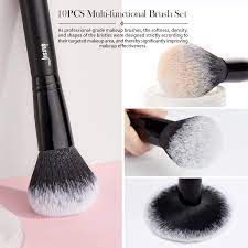 jessup makeup brush set 10pcs black