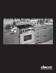 Gas Range Cooking Guides Dacor