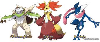 Evolution X And Y Pokemon Starters Evolution