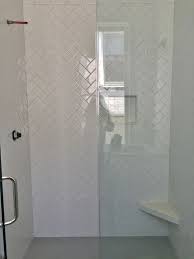 White Subway Tile Shower