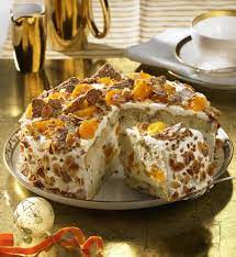 Aprikose + pfirsich von mechtild. Weihnachts Mandarinen Torte Rezept Lecker Rezept Leckere Torten Weihnachtliche Kuchen Und Torten Kuchen Und Torten