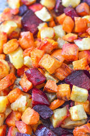 roasted beets and sweet potatoes know