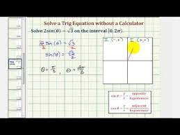 Solving Trigonometric Equations You