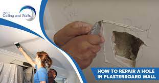 Repair A Hole In Plasterboard Wall