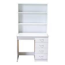The convenience student desk has a length of 47.25, a width of 15.75 and a height of 30 inches, which are convenient dimensions as you. White Melamine Student Desk And Hutch