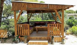 Diy Wood Pallet Garden Gazebo Deck With